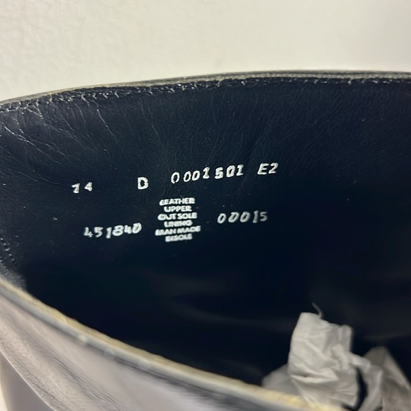 Stacy Adams Madison Black Leather Cap Toe High Top Dress Boots Men’s Size 14D - Picture 8 of 9